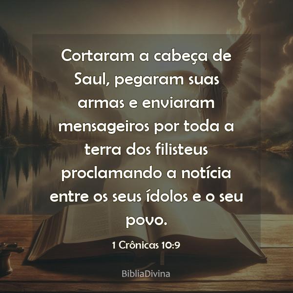 1 Crônicas 10:9