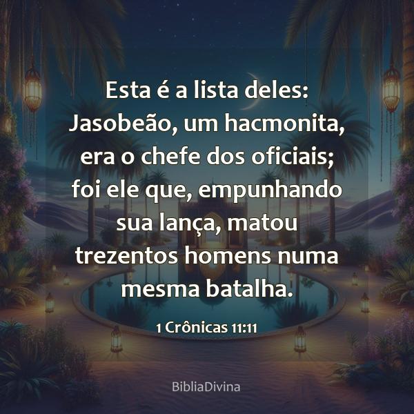 1 Crônicas 11:11