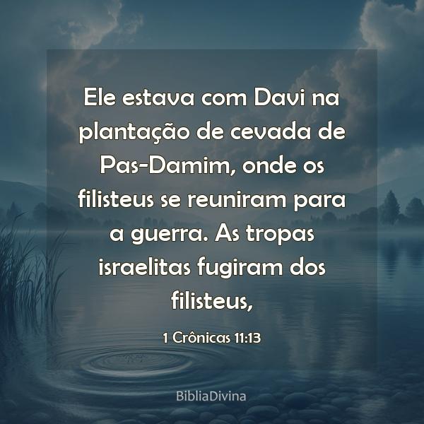 1 Crônicas 11:13