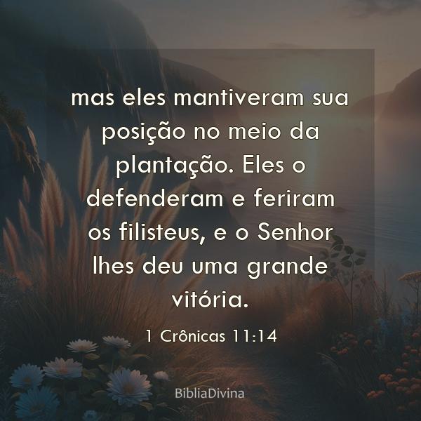 1 Crônicas 11:14