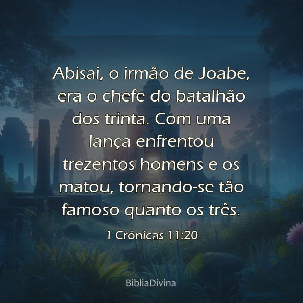 1 Crônicas 11:20