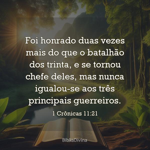 1 Crônicas 11:21