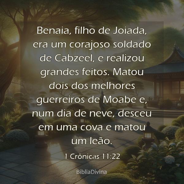 1 Crônicas 11:22