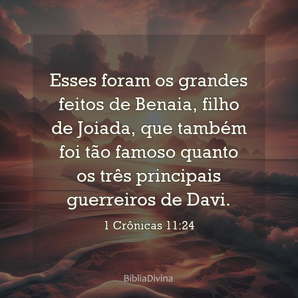 1 Crônicas 11:24