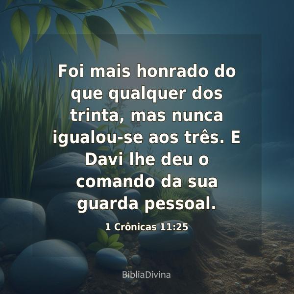 1 Crônicas 11:25