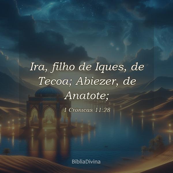 1 Crônicas 11:28