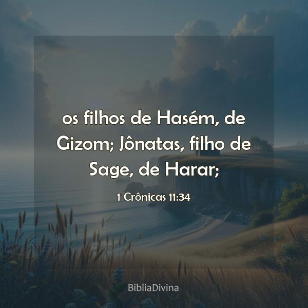 1 Crônicas 11:34