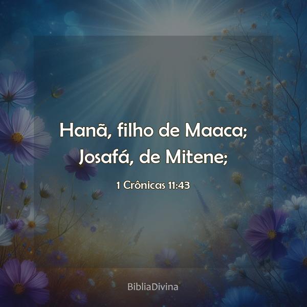 1 Crônicas 11:43