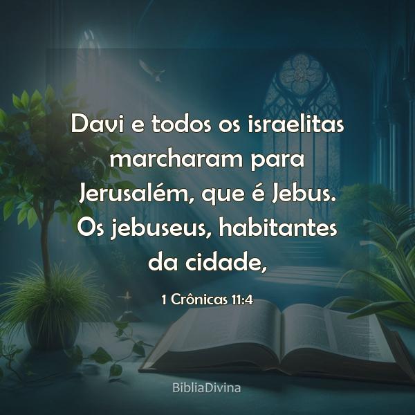 1 Crônicas 11:4