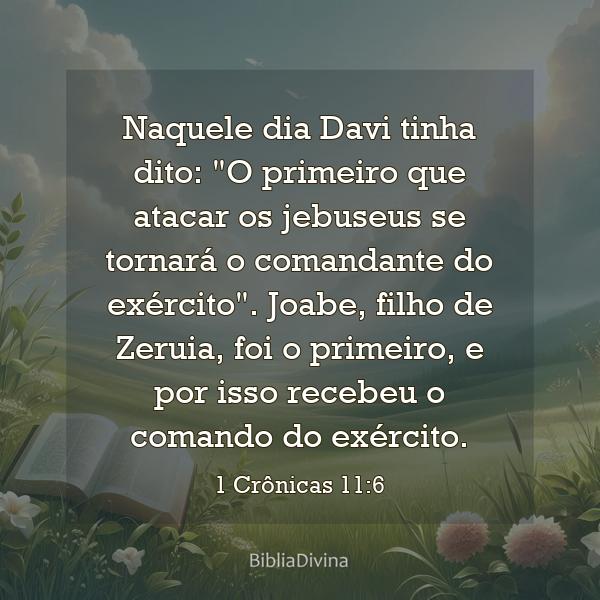 1 Crônicas 11:6