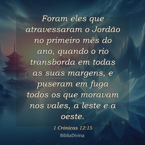 1 Crônicas 12:15