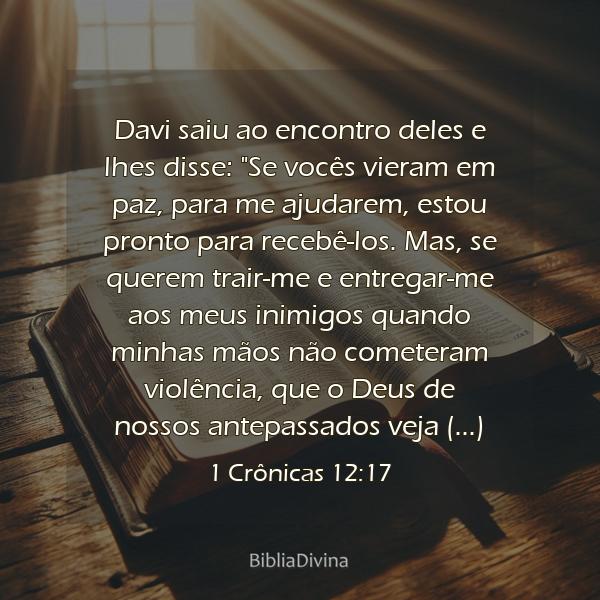 1 Crônicas 12:17