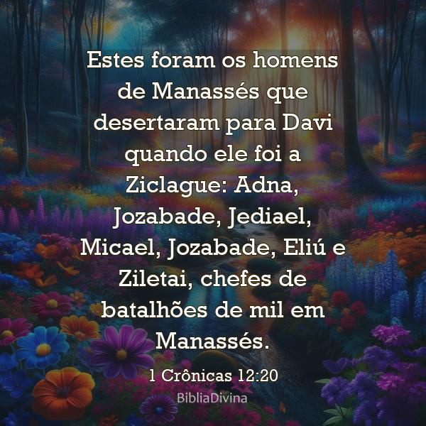 1 Crônicas 12:20