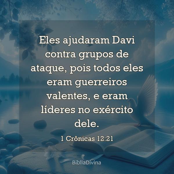 1 Crônicas 12:21