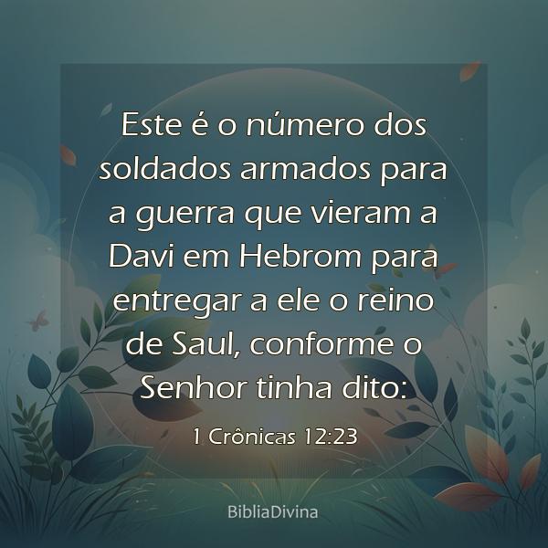 1 Crônicas 12:23