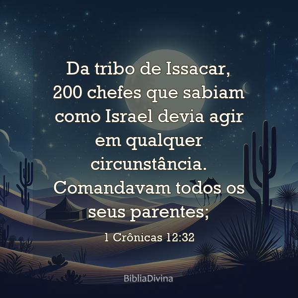 1 Crônicas 12:32