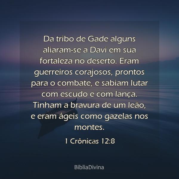 1 Crônicas 12:8