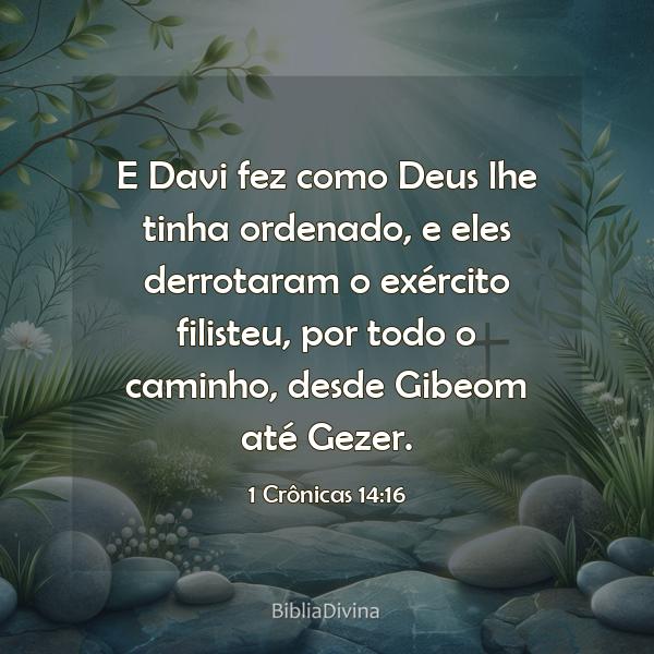 1 Crônicas 14:16