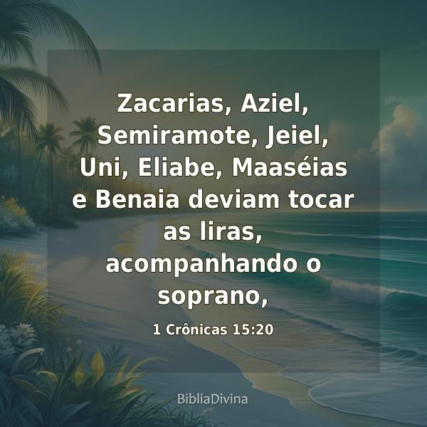 1 Crônicas 15:20