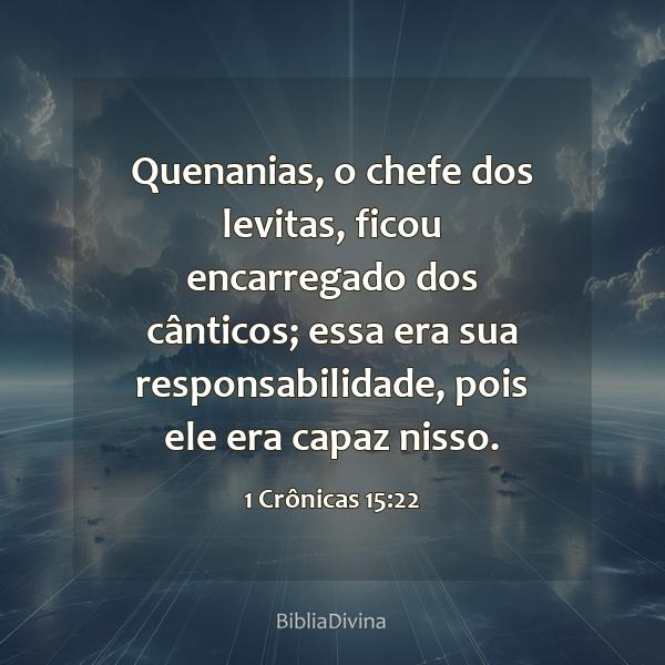 1 Crônicas 15:22