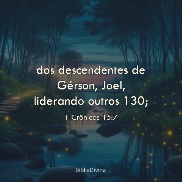 1 Crônicas 15:7