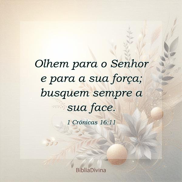 1 Crônicas 16:11