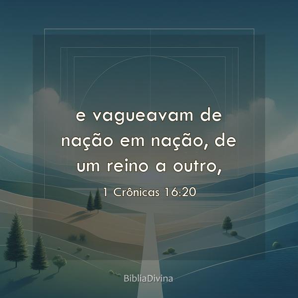 1 Crônicas 16:20