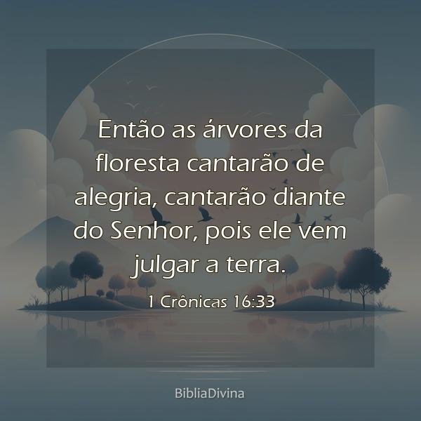 1 Crônicas 16:33