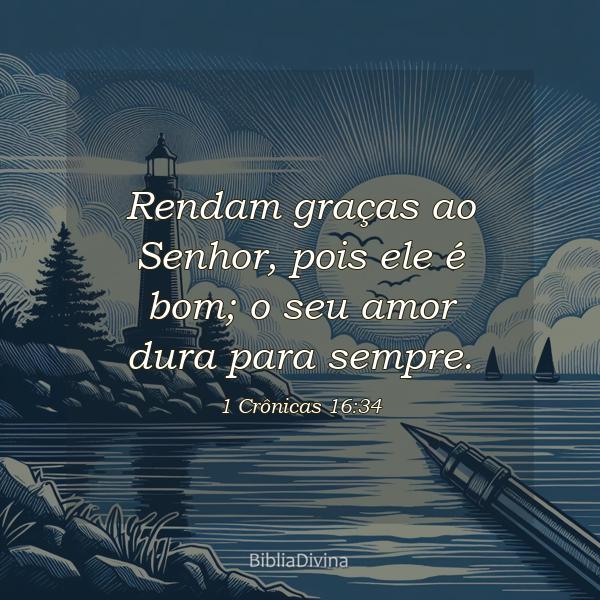 1 Crônicas 16:34