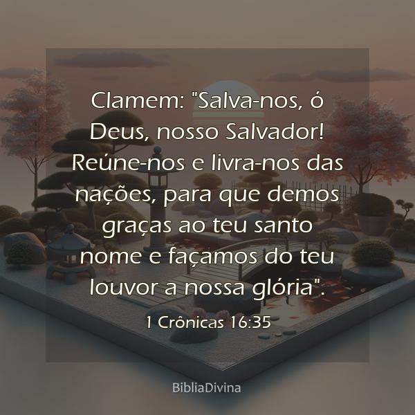 1 Crônicas 16:35