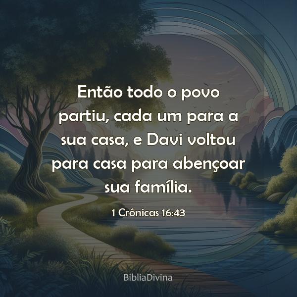 1 Crônicas 16:43