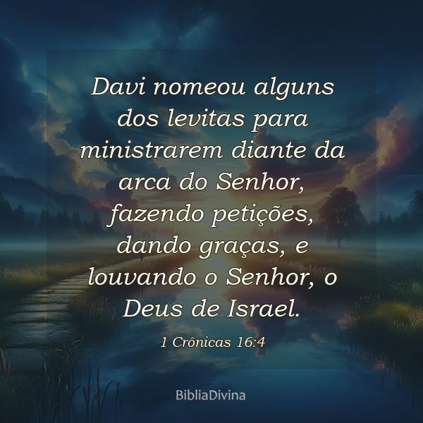 1 Crônicas 16:4