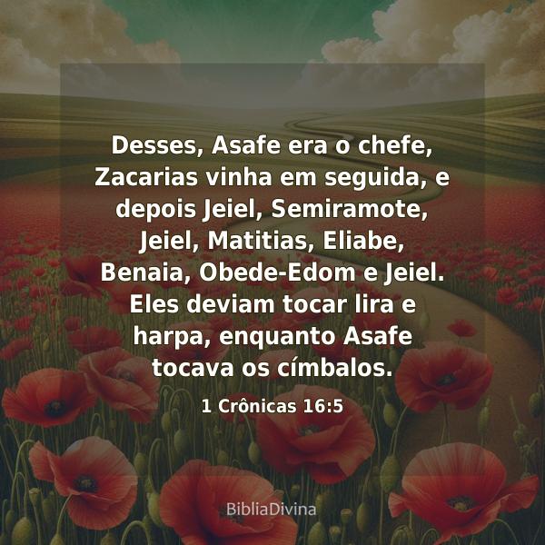 1 Crônicas 16:5