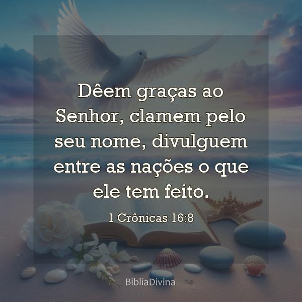 1 Crônicas 16:8