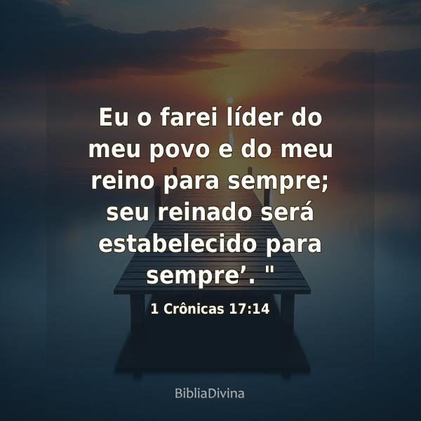 1 Crônicas 17:14