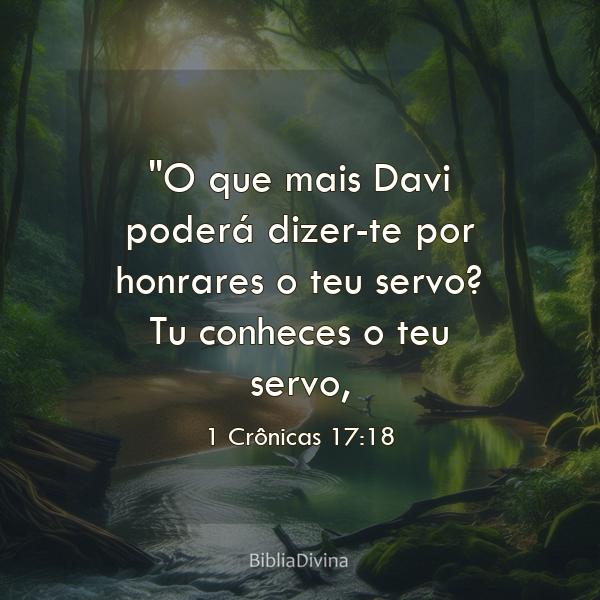 1 Crônicas 17:18