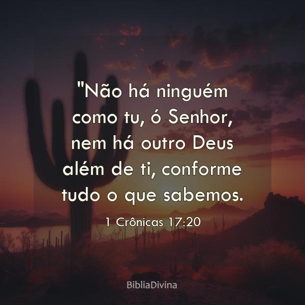 1 Crônicas 17:20