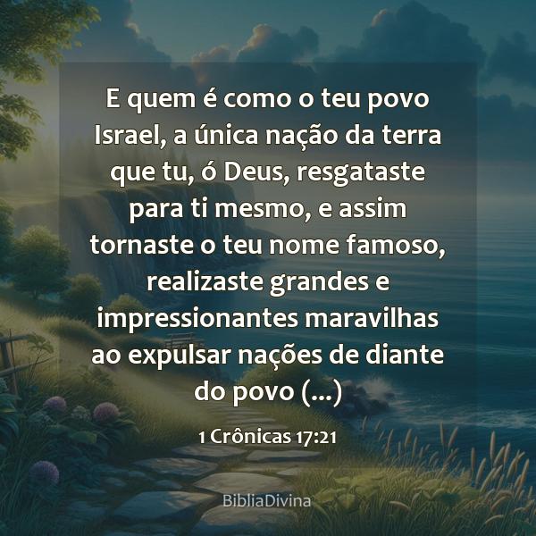 1 Crônicas 17:21