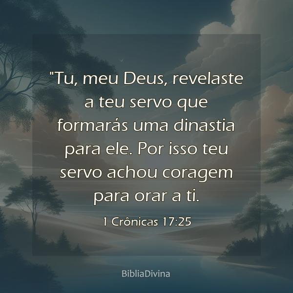 1 Crônicas 17:25