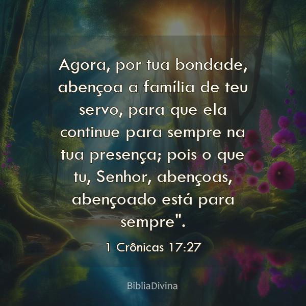 1 Crônicas 17:27