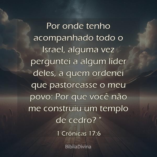 1 Crônicas 17:6