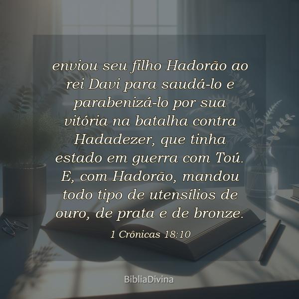 1 Crônicas 18:10