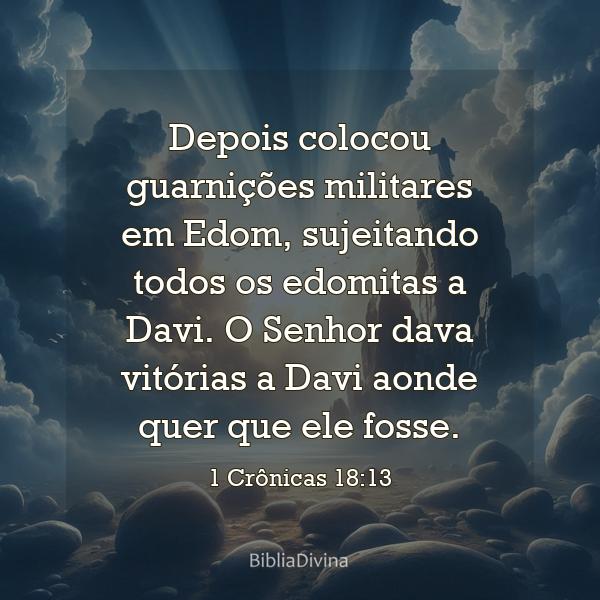 1 Crônicas 18:13