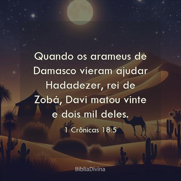 1 Crônicas 18:5