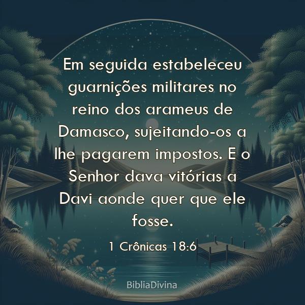 1 Crônicas 18:6