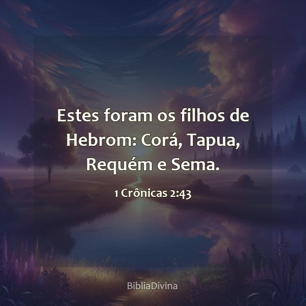 1 Crônicas 2:43