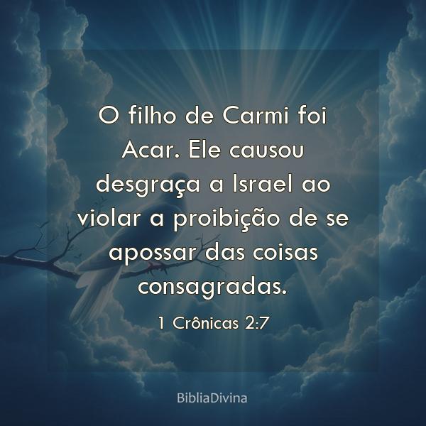 1 Crônicas 2:7