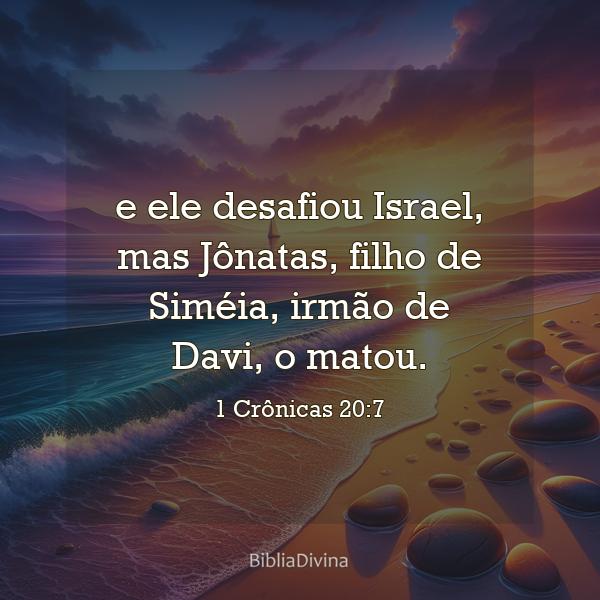 1 Crônicas 20:7