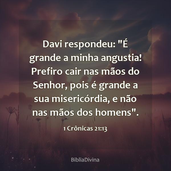 1 Crônicas 21:13