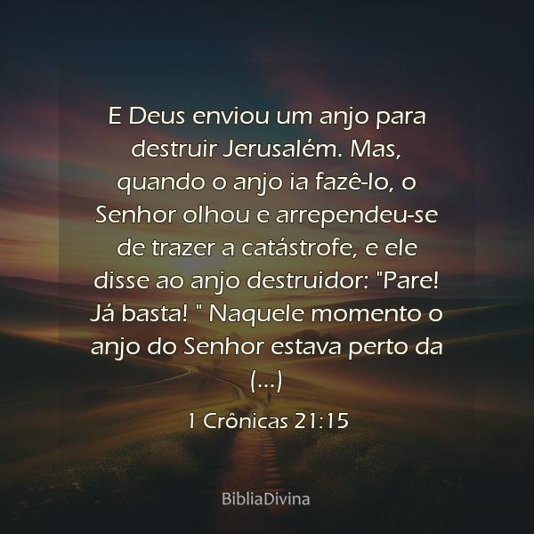 1 Crônicas 21:15